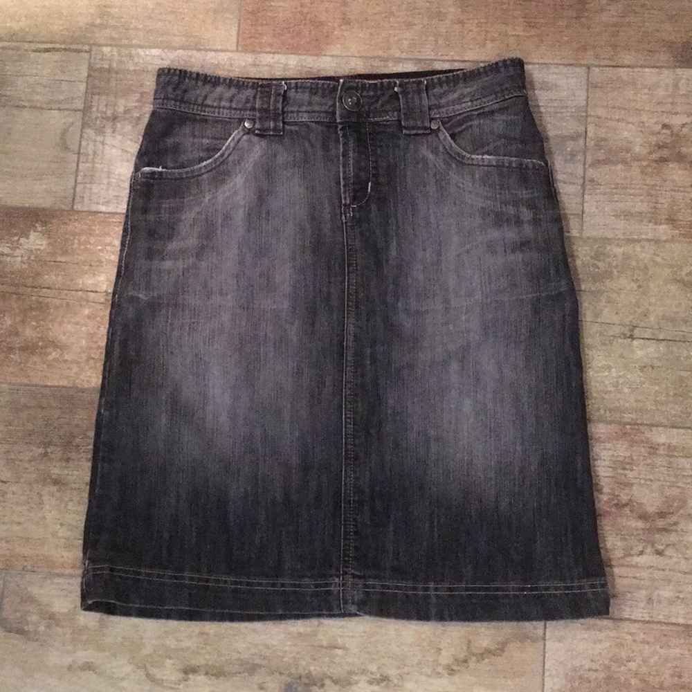 Zara TRF Denim Midi Jean Skirt - Picture 1 of 6